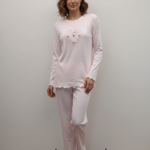 Βαμβακερή Πυζάμα SCHERZO Homewear 9508,ανοιχτό ροζ.