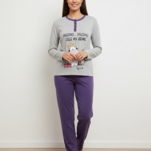 Βαμβακερή Γυναικεία Πυζάμα HAPPY PEOPLE 151989.