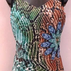 Ολόσωμο μαγιό με λειτουργία σύσφιξης(lastex) εμπριμέ, EMAR Swimwear 1015, Cup D.