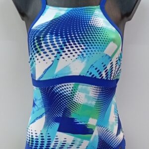 Ολόσωμο αθλητικό μαγιό NATURANA 73133,μπλε-γαλάζιο.