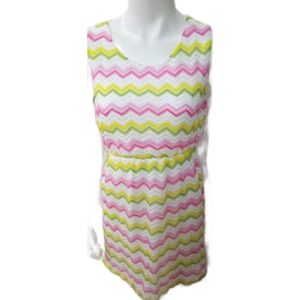 Φόρεμα "Thalassa Wear", 74517,λευκό-κίτρινο-φούξια,one size.