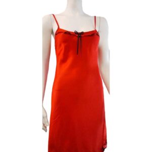 Σατέν Νεγκλιζέ "Fontana Di Vita RT65",κόκκινο.