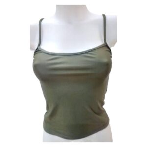 Φανελάκι με ψιλή ράντα "BONITA 543", λαδί, one size.