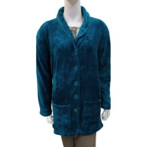 Fleece κουμπωτή Ρόμπα Mystico 272224,πετρόλ.