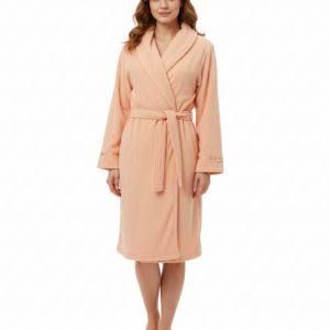 Fleece σταυρωτή Ρόμπα SCHERZO Homewear 2188,πορτοκαλί-σωμόν.