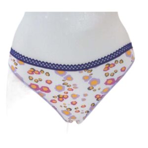 Miss Cotonella Brazilian Slip,λευκό-φλοράλ.