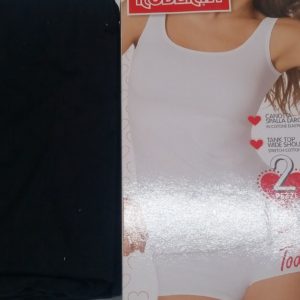 Φανελάκι με ντεκολτέ και φαρδιά τιράντα ROBERTA 89641893,2 pack,ΜΑΥΡΟ.