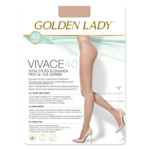 Καλσόν Golden Lady ελαστικό Vivace 40den,Melon(μπεζ).