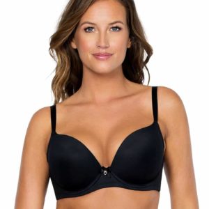 Σουτιέν με μπανέλα και επένδυση Parfait 4801,μαύρο,Cups E-F.