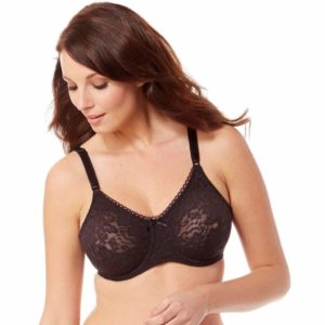 Σουτιέν με μπανέλα-χωρίς επένδυση,BALI 3432 D,μαύρο.