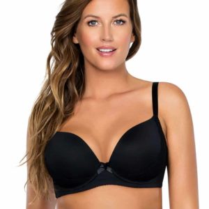 Σουτιέν με επένδυση και δαντέλα Parfait 2801,μαύρο.