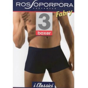 Ανδρικό boxer με εσωτερικό λάστιχο,ROSSO PORPORA Fabry 3pack,μπλε-μαύρο-ανθρακί.
