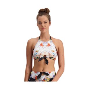 Piha Swimwear Mystical Garden P 1970 MG, Knot Halter Top.