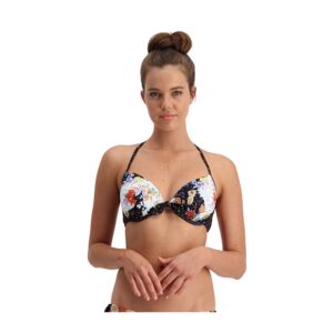 Piha Bikini Top P 1972 MG Knot Halter Top,Mystical Garden.