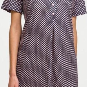 Νυχτικό Giota Homewear 1512,πουά ροζ-μαύρο.