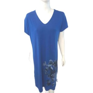 Φόρεμα με κοντό μανίκι Billy's 14047,μπλε ρουά.