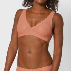 Sloggi ZERO Feel Lace Bralette,10201957,peach(6802).