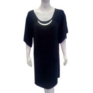 Φόρεμα με μανίκι 3/4 και κόσμημα CLAIRE KATRANIA 6910.