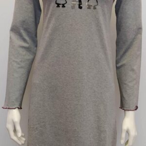 Νυχτικό χειμερινό Claire Katrania 4156,γκρι.