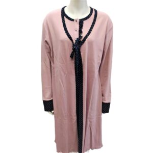 Σετ Ρόμπα-Νυχτικό Dama Koupa 1008/1009,σωμόν.