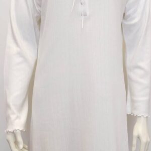 Νυχτικό με μακρύ μανίκι SCHERZO Homewear 1749,λευκό.