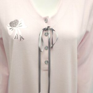 Χειμερινό Νυχτικό SCHERZO 3459,ροζ.