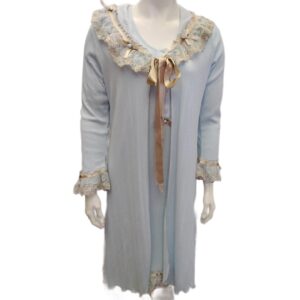 Σετ Ρόμπα-Νυχτικό CLAIRE Katrania 9498,γαλάζιο.