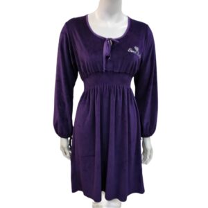 Βελούδινο Φόρεμα SCHERZO 2658,σκούρο μωβ/μελιτζανί.