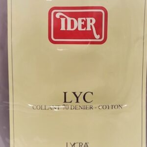 Μονοκόμματο καλσόν με βαμβακοLycra IDER LYC 70den,ΜΑΥΡΟ.