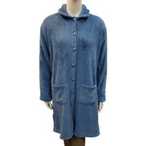Fleece κουμπωτή Ρόμπα Jeannette 5536,ραφ.