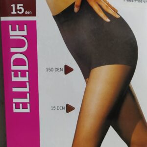 Ματ ελαστικό καλσόν ELLEDUE SLIMMER 15den,ΜΑΥΡΟ.