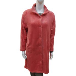 Fleece κουμπωτή Ρόμπα LANES 5648,κοραλλί.