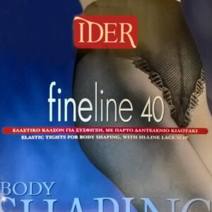 Καλσόν με lastex IDER Fineline 40den Body Shaping,ΜΑΥΡΟ.