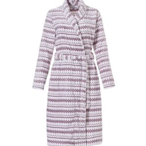 Fleece σταυρωτή Ρόμπα Pastunette 70192-104-0,εμπριμέ.