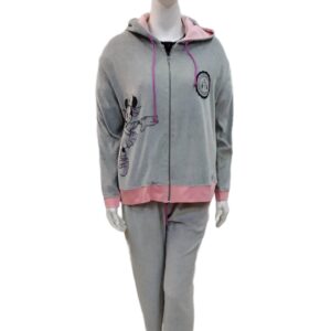 Βελούδινη Φόρμα Τρουά Πιες MASSANA D591202,γκρι.