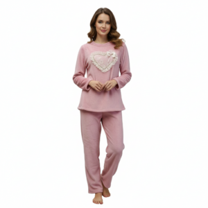 Fleece Homewear CLAIRE Katrania 7572,ροζ.