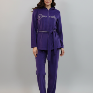 Βελούδινη Φόρμα SCHERZO Homewear 2919,βιολετί-μωβ.
