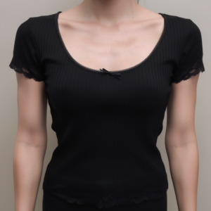 Μπλούζα - Outwear με κοντό μανίκι VAJOLET Lingerie 06685,μαύρο.