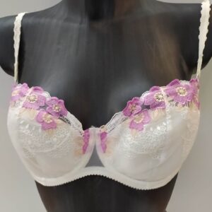 Σετ σλιπ-σουτιέν HELEN Lingerie 9139D,λευκό-φλοράλ.