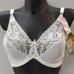 Σουτιέν με μπανέλα-χωρίς επένδυση Satin & Lace BALI 3402,λευκό.