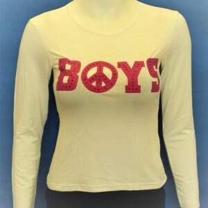 Μπλούζα με μακρύ μανίκι SCHERZO Homewear 3122,λευκό.