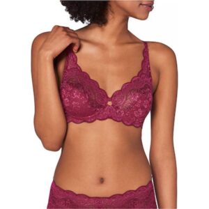 Σουτιέν με μπανέλα-χωρίς επένδυση Triumph Amourette 300 W,10166797,μπορντώ(6440).