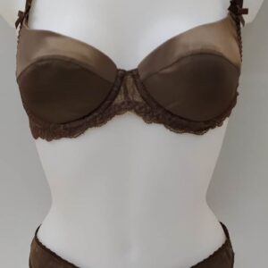 Σετ σλιπ-σουτιέν HELEN Lingerie 8344,σοκολά.