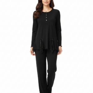 Γυναικεία Πυζάμα CLAIRE Katrania 9534,μαύρο.