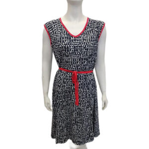 Φόρεμα KOUROS Homewear 6590,μαύρο πουά.