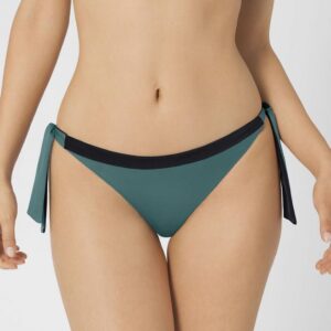 Bikini Slip SLOGGI Women Shore Kosrae Tanga 10207653,0031,πετρόλ/μαύρο.