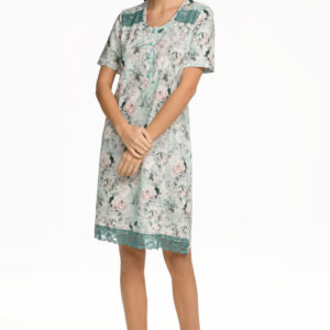 Νυχτικό με κοντό μανίκι GIOTA Homewear 3104,φλοράλ.