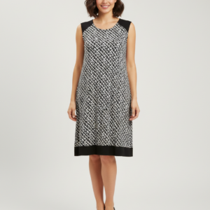 Αμάνικο Φόρεμα KOUROS Homewear 6670,μαύρο.