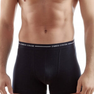 Ανδρικό boxer ENRICO COVERI EB-1000,μαύρο.