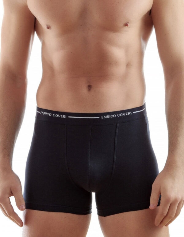 Ανδρικό boxer ENRICO COVERI EB-1000,μαύρο.